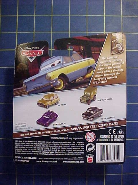 DISNEY PIXAR CARS TUBBS PACER WITH PAINT SPRAY! LONDON CHASE