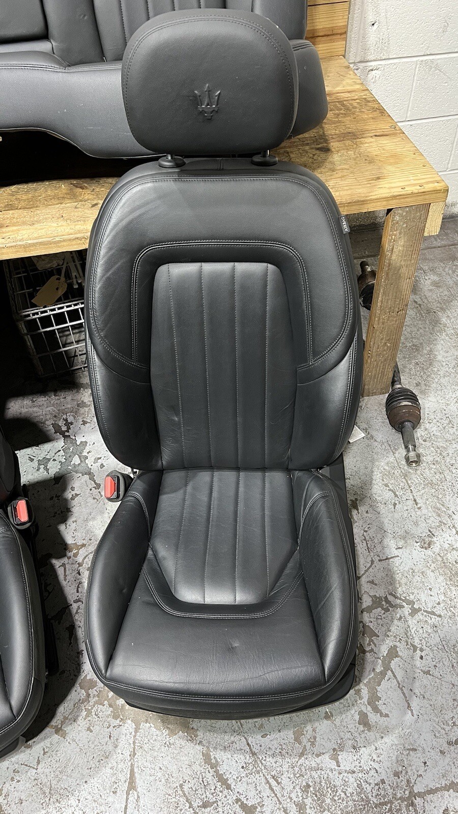 💥OEM 2014-2020 MASERATI QUATTROPORTE COMPLETE SEAT SET FRONT REAR LEATHER BLACK