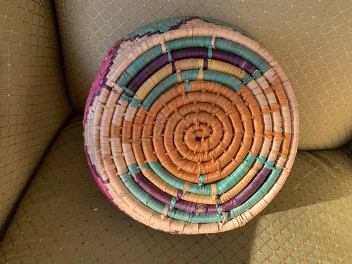 Colorful African Tribal Basket - Picture 2 of 2
