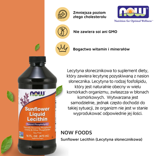 NOW FOODS Sonnenblumenlecithin 473ml - Bild 2 von 6