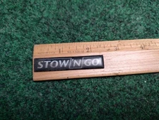 Dodge Chrysler Voyager Decal Nameplate Stow 'N Go Emblem 5113262AA 4S4