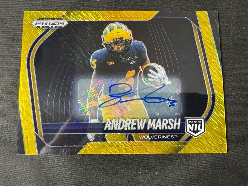 Andrew Marsh Gold Shimmer Auto /10 2025 Prizm Black Fotl