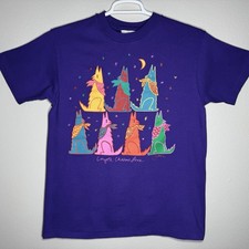 Vintage 1988 Artextures Jeff Low Coyote Chorus Line Single-Stitch T-shirt Large