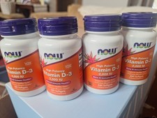 4 Bottles VITAMIN D-3 2,000 IU