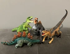 Stretchy Rubber Dinosaurs Lot Of 4. Bundle Figures Toys