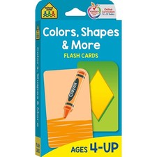 School Zone Colors, Shapes More Flash Cards