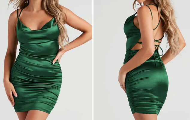 windsor green mini dress Short Green Cocktail Dresses