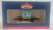 Bachmann 37-977 Conflat with AF Container BR Light Blue - Brand New