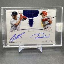 2018 Panini Flawless Flawless Dual Signatures Rafael Devers, Rhys Hoskins /10