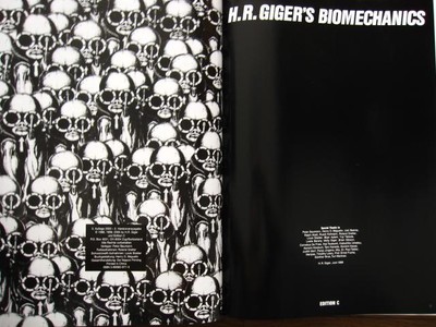 H.R. Giger Biomechanics Hardcover Book Art Science