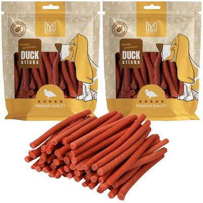 Hundeleckerlis - Ente kabanos, gesunde Nahrungsergänzung, Leckerli 1kg