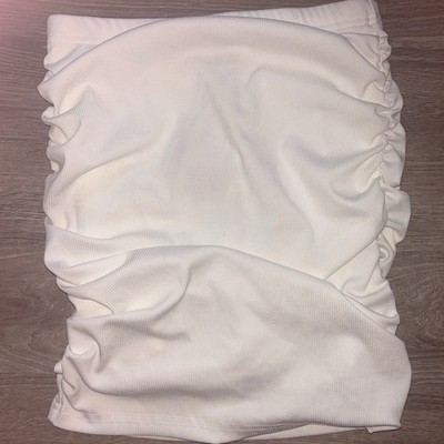 SHEIN White Ruched Skirt