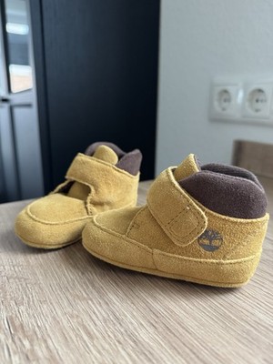 Timberland Gr17Babyschuhe NEU ungetragen Klettverschluss Lauflernschuhe senfgelb