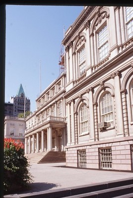 SL29 Slide 1995  NYC City Hall Architecture Historic Building 263a