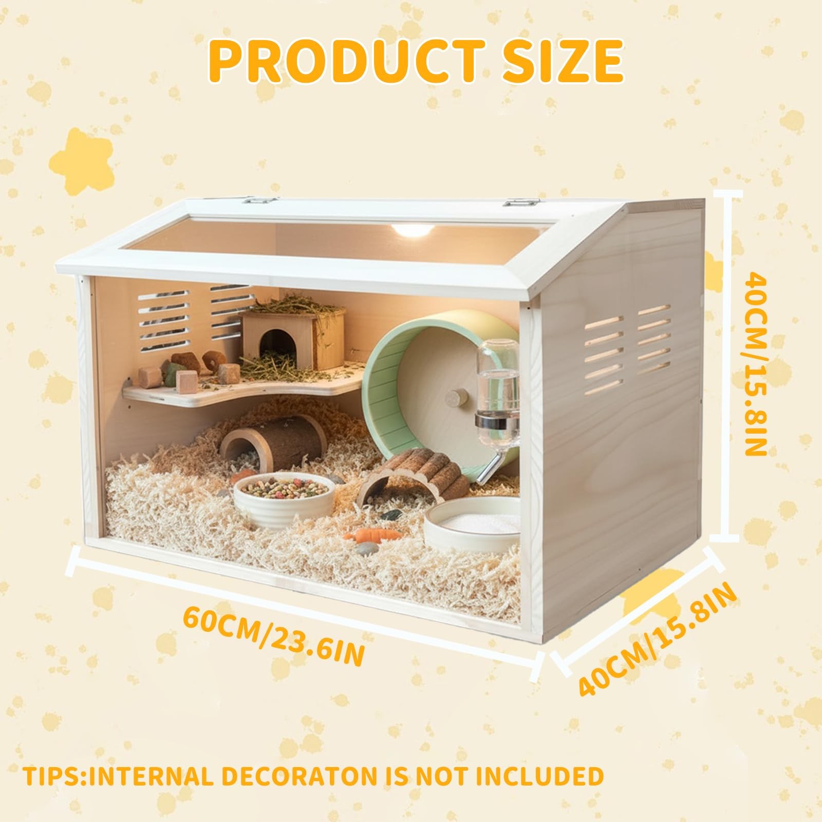 ** NEW Wooden Hamster Cage | Large Chewproof Habitat | Safe Wood | Easy ...