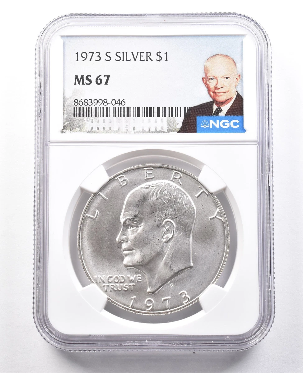 MS 67 Graded 1973 Eisenhower Dollars (1971-1978) for sale | eBay