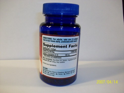 CO Q-10 Q-SORB  100mg  120 Softgels  Supports Heart Health - Picture 2 of 3