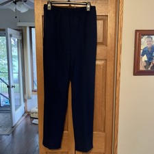 Blair Womens Blue Stretch Waist Pants Size Medium