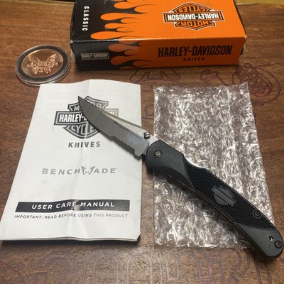 Rare/Disc. Benchmade Harley Davidson 13500S Steigerwalt LBK 440C Folding Knife