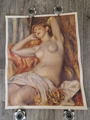 Pierre-Auguste Renoir - Die Schlafende (1897) Alter Kunstdruck Vintage Poster