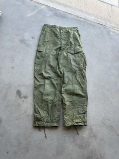 Vintage Vietnam Era OG 107 Military Tropical Jungle Poplin Trousers Sz M 32x30