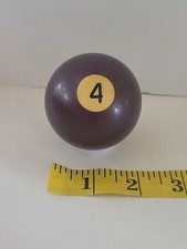 Vintage No. 4 Solid Purple Pool Ball Billiard 2" Replacement C 