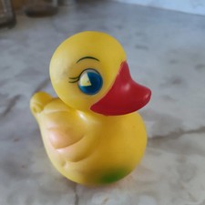 Adorable Vintage 90's Rubber Ducky - yellow duck