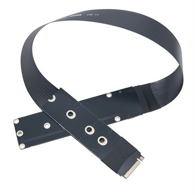 PCIe 4.0 M.2 M-Key NVMe Extension Flex Cable w/ Shield for SATA/NVMe SSD