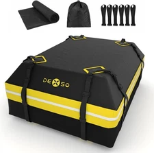 15 cu.ft Rooftop Cargo Bag Waterproof Car Roof Luggage Carrier Travel Storage