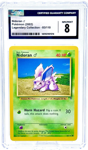 Nidoran ♂ graded CGC 8 for sale on eBay