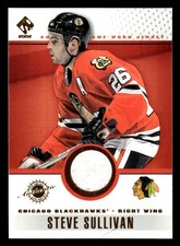 2001 PACIFIC PRIVATE STOCK STEVE SULLIVAN 25 MINT GAME GEAR CHICAGO BLACKHAWKS