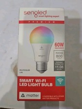 Sengled 60W LED Smart Light Bulb (A19) Matter-Enabled Multicolor Works w/Alexa