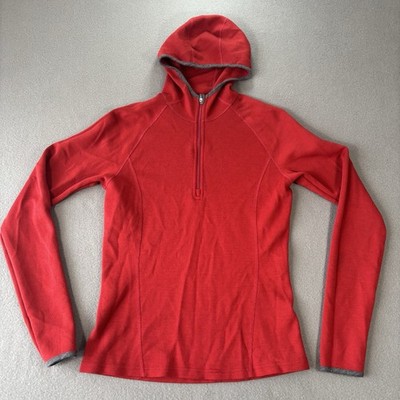 Vintage Ibex Hooded Sweater 100% Merino Wool Womens S USA Made Outdoor Gorpcore