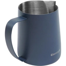 Coosigar Milk Frothing Pitcher 450ml/15oz,304 Stainless Steel Blue
