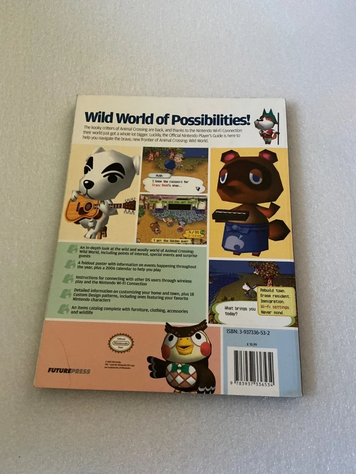 Animal Crossing Wild World Official Players Guide Nintendo DS WITH POSTER VGC - Image 3 of 4