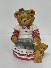 Vintage Cherished Teddies 1995 Amanda 141186 "Here's some cheer to last year  