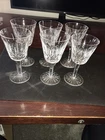 Vintage Waterford Lismore wine glasses, mint condition, 5 7/8”