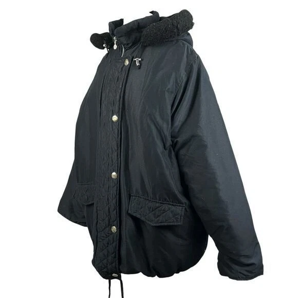 Parka de invierno con capucha WOMAN WITHIN chaqueta acolchada térmica cómoda para mujer talla 1X Foto 4 de 4