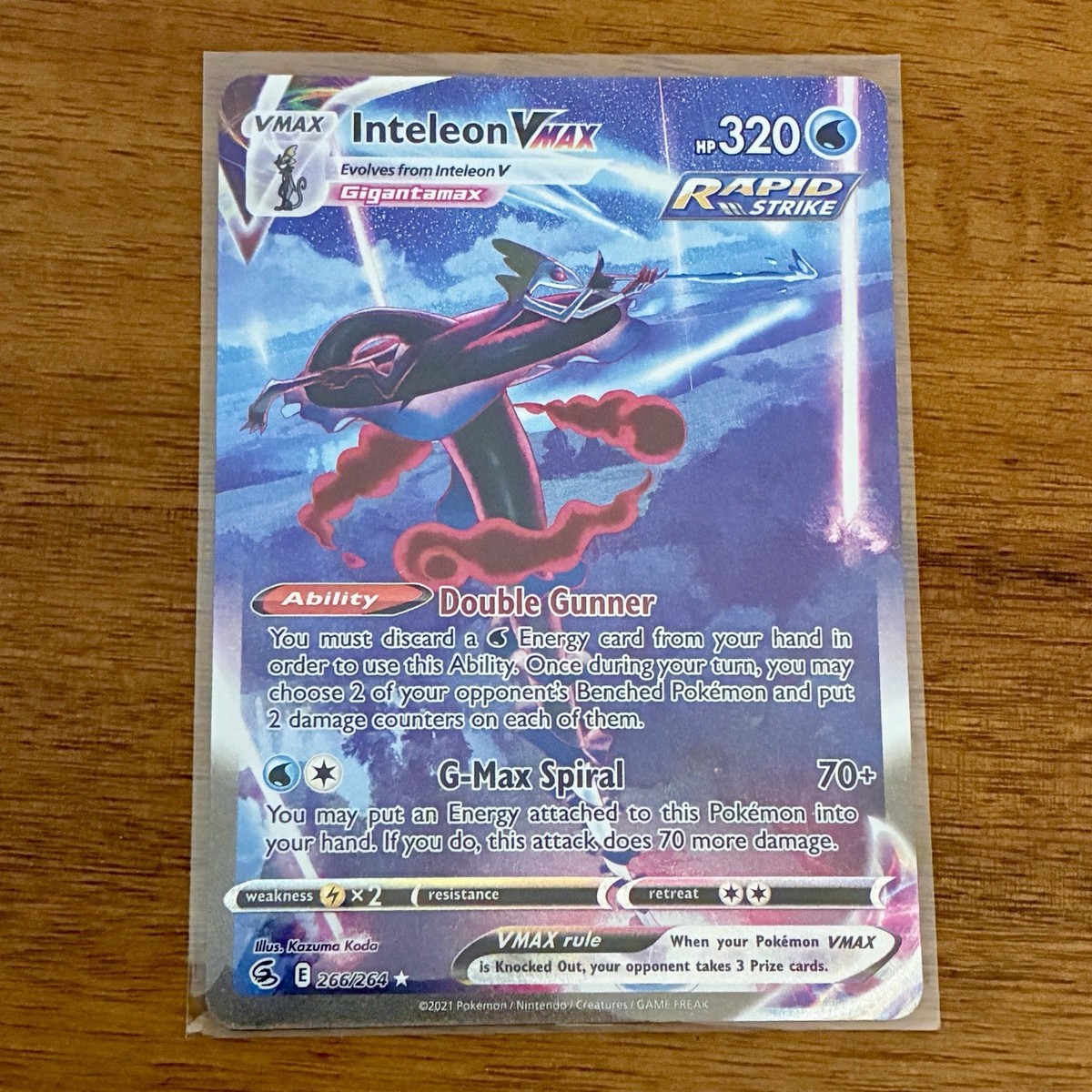 inteleon vmax pokemon card value Game/[SGI] High-Class Decks: VMAX]Inteleon 005/022 | Buy from TCG Republic When your Pokmon VMAX is Knocked Out Inteleon VMAX SWSH08: Fusion Strike