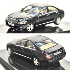 1/43 Autoart Mercedes Benz S Class W221 Black Diecast Toy Car Rare Miniature