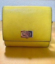 FENDI Peekaboo Yellow Bifold Wallet