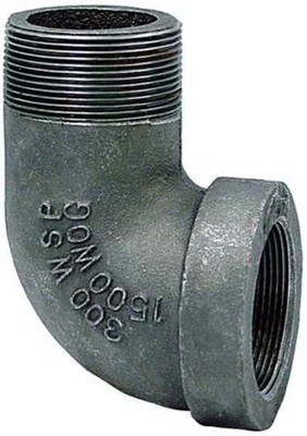 Anvil 0310508809 Fnpt X Mnpt, Malleable Iron 90 Degree Street Elbow, Class 300