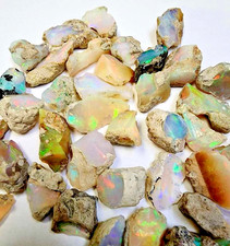 30Ct Natural Ethiopian Jumbo Welo Fire Opal Rough Specimen Gemstone 10 Pcs Lot