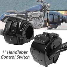 1" 25mm Handlebar Turn Signal Control Switch For Harley Sportster XL883 1200 96+