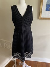 JCrew black cocktail dress, Size 10, v neck and sleeveless, Little Black Dress