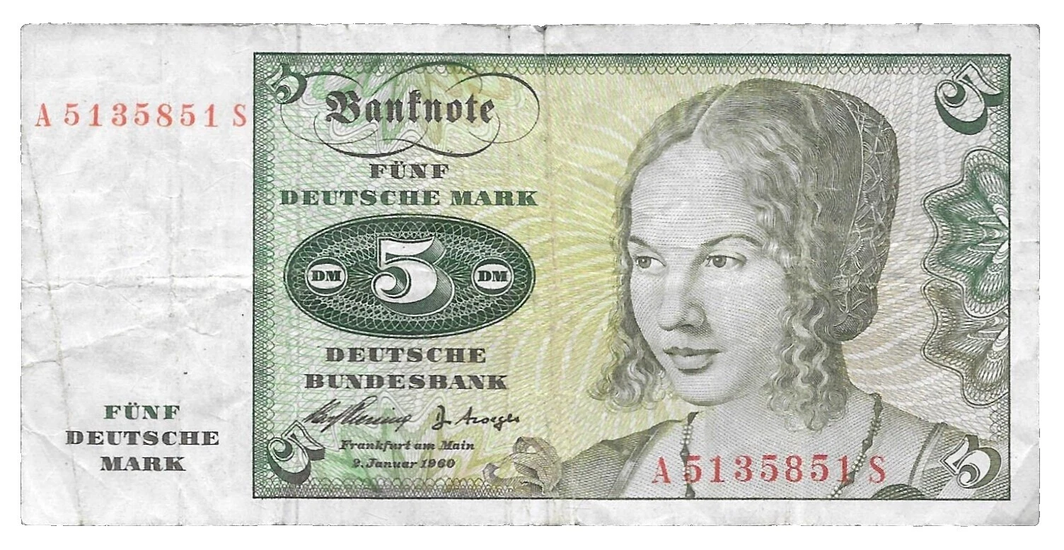 1960 German Paper Money