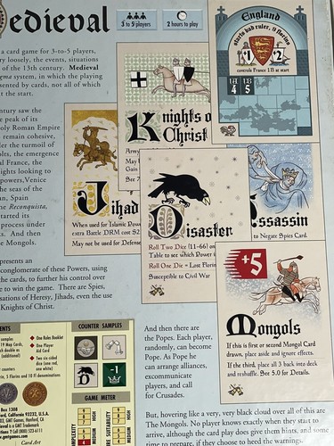 Medieval War Game By GMT Games - Picture 7 of 15