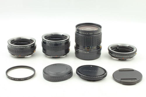 【 EXC+5 】 SMC Pentax-A 645 45mm F2.8 Lens w/ Extension Tube-A 1,2,3 Japan #4237 - Picture 8 of 8