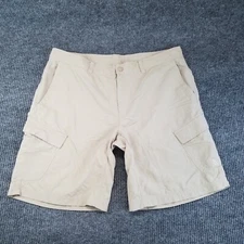 North Face Shorts Mens 38 Beige Cargo Hiking Trail Cabincore 10" Inseam Utility