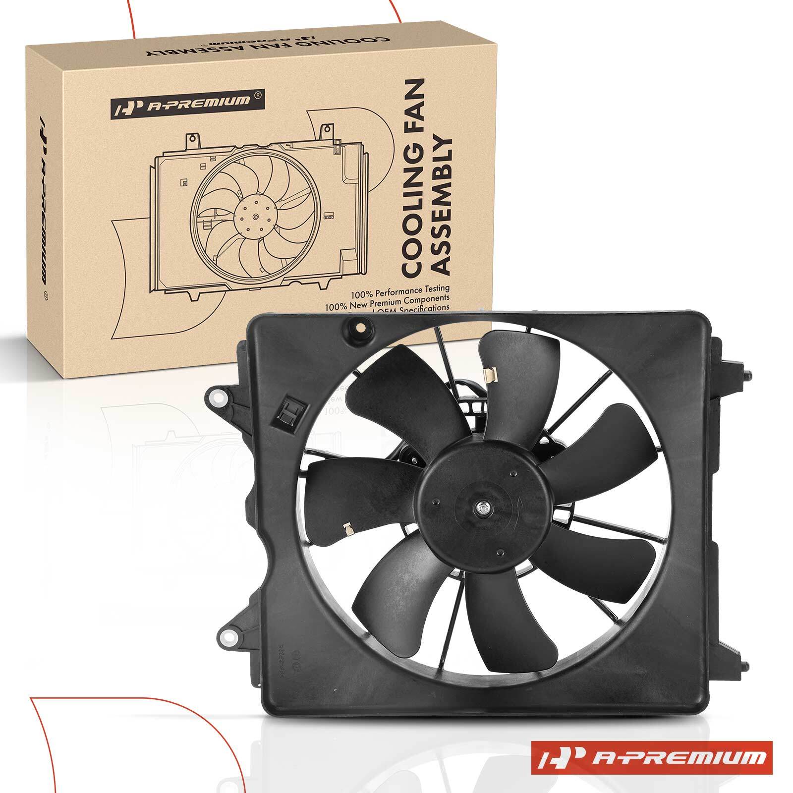 Apremium Radiator Fan A-Premium Cooling Fan Assembly w/ Shroud for Honda Civic 2006-2011 L4 1 ...